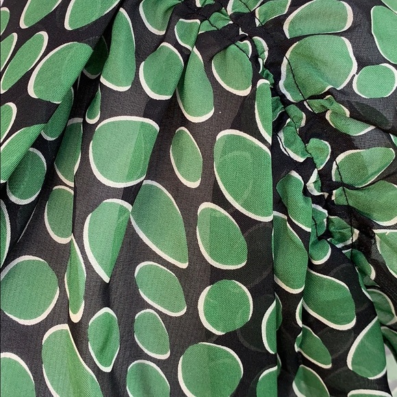 VTG 00s Anthro Odille Silk Abstract Spot blouse - Picture 6 of 11